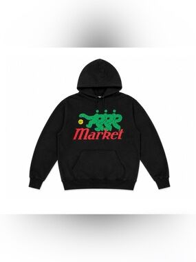 Market "Morning Pick Up" Black Hoodie